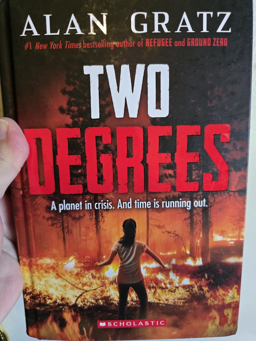 Two Degrees By Alan Gratz Hardcover Book Climate Fiction Middle Grade YA